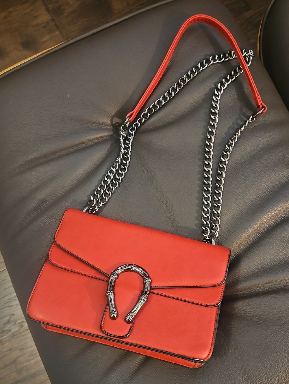 Shoulder Bag with Chain Strap